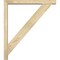 Ekena Millwork Traditional Block Rough Sawn Bracket w/ Offset Brace, Douglas Fir, 4"W x 28"D x 32"H BKT0402X28X32TRA05RDF - alternate 3